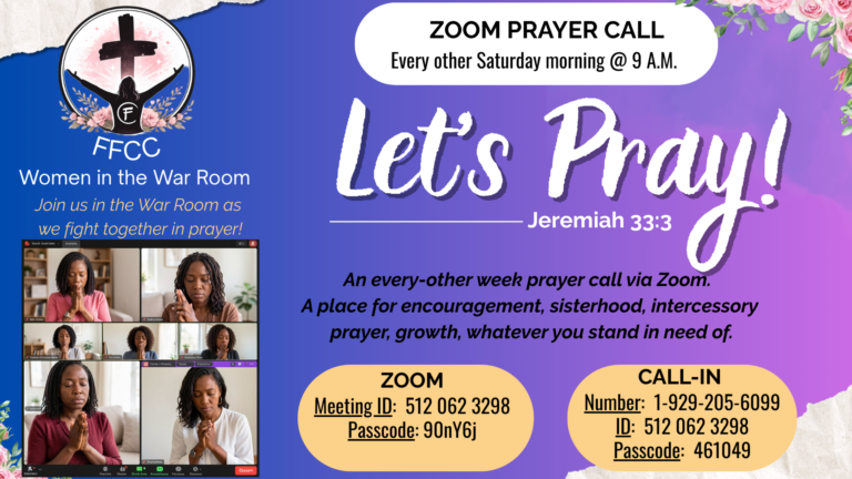 ffcc women in the war room zoom prayer call current
